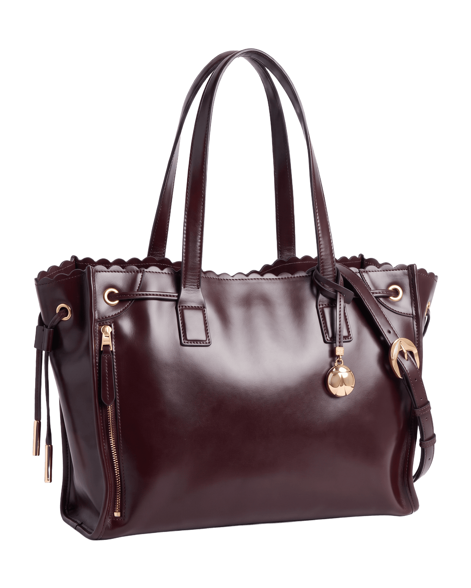 Capacious Tote in Burgundy